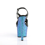 SKY-330LG - Blk Pat/Blue Multi Glitter