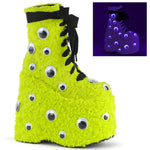 SLAY-206 - Lime Green Faux Fur