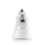 STOMP-08 - Wht Pat-Vegan Leather