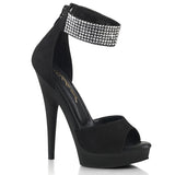 SULTRY-625 - Blk Faux Suede/Blk Matte - CLEARANCE