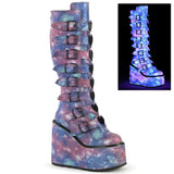 SWING-815 - Purple-Blue Reflective Vegan Leather Size 6