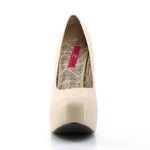 TEEZE-06W (NLA) - Cream Faux Leather size 16