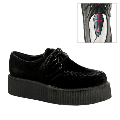 V-CREEPER-502S - Blk Vegan Suede