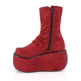 VIOLET-100 - Burgundy Faux Suede