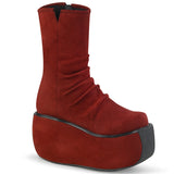 VIOLET-100 - Burgundy Faux Suede
