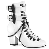 VIVIKA-128 - Wht Vegan Leather - CLEARANCE