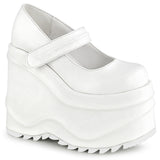 WAVE-32 - Wht Vegan Leather - CLEARANCE - size 11
