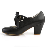WIGGLE-32 - Blk Faux Leather